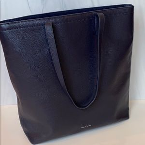 Draper James Leather Navy Tote